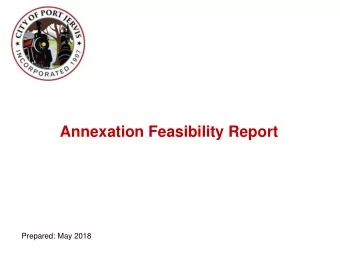 Annexation Feasibility Report  Prepared: May 2018  TABLE OF CONTENTS  Chapter 1:  Executive Summary