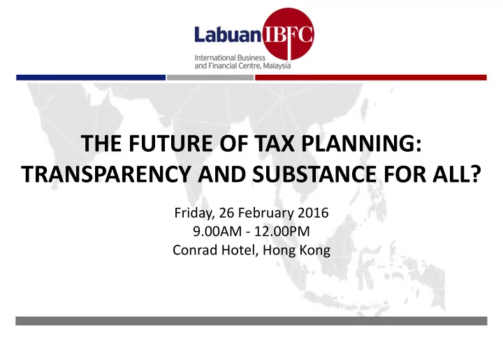 transparency and substance for all