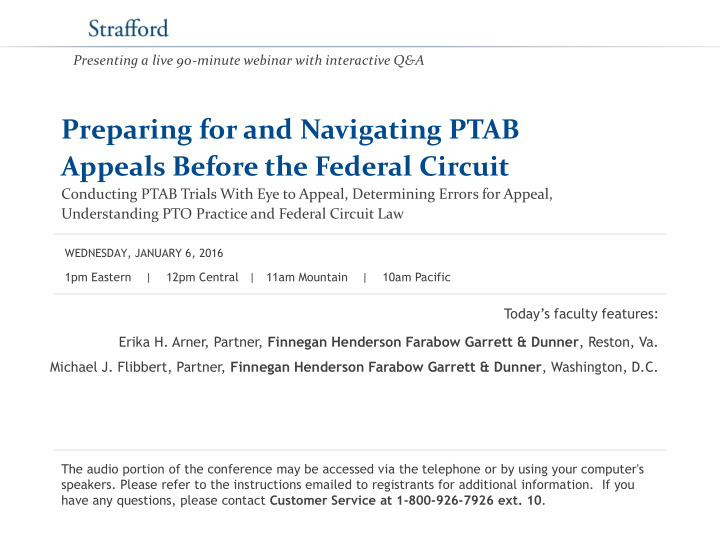 preparing for and navigating ptab appeals before the