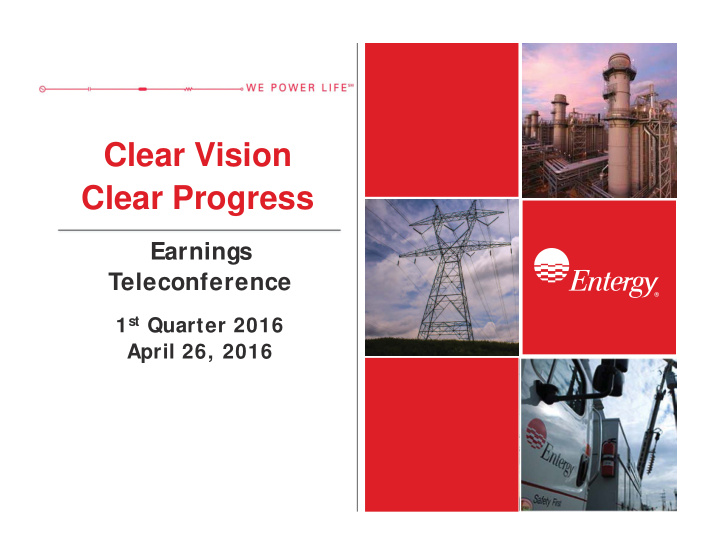 clear vision clear progress