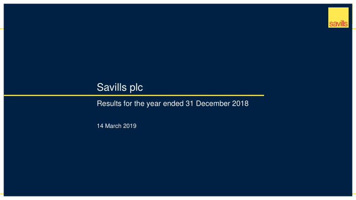 savills plc