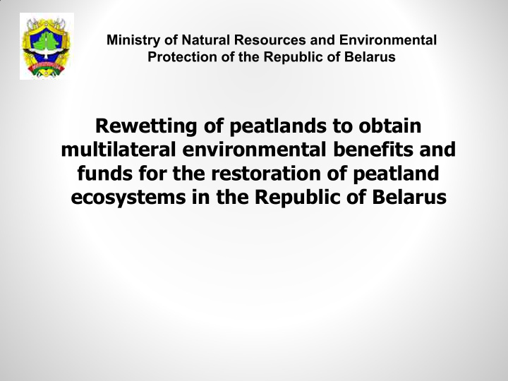 rewetting of peatlands to obtain multilateral