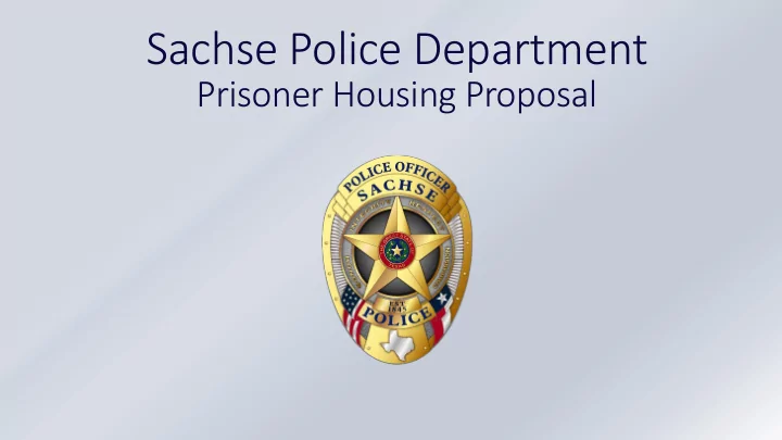 sachse police department