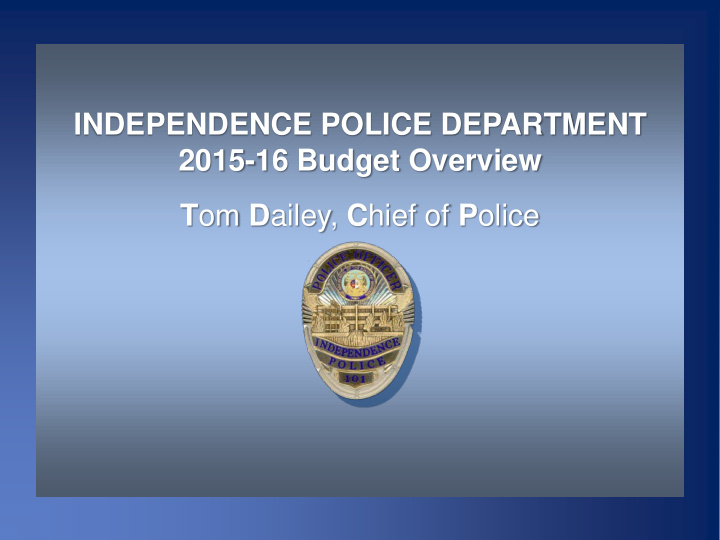 independence police department