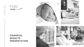 DISCLAIMER  The material in this presentation has been prepared by Virtus Health Limited ABN 80 129