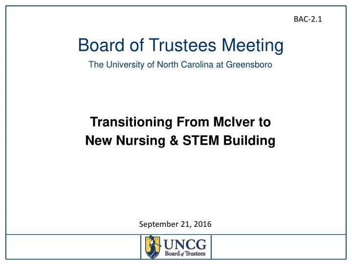board of trustees meeting