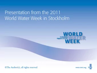 the Water, Energy, Security Nexus  Vincent Tidwell  Sandia National Laboratories  Albuquerque, New