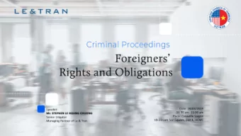 1  The roles under which Foreigners may involve in the criminal proceedings.  2  3  Authorization