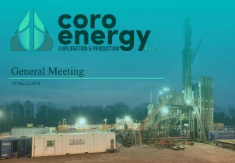 General Meeting  29 March 2018  Important Information This presentation, any other document handed