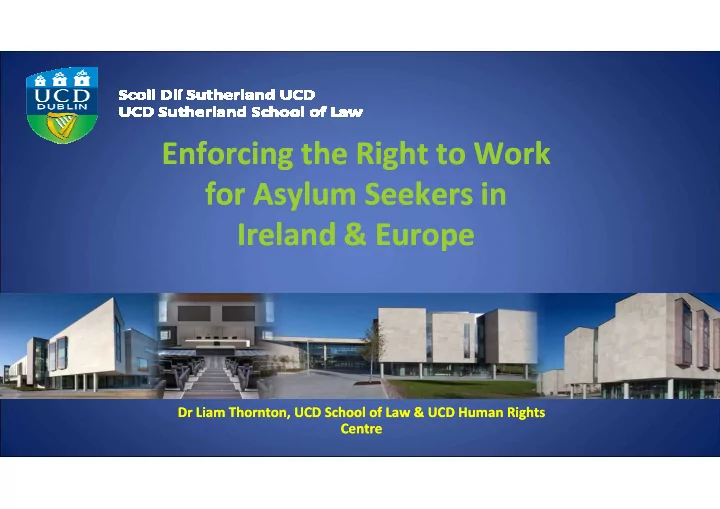 enforcing the right to work enforcing the right to work