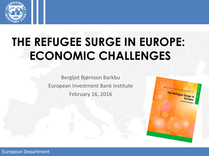 the refugee surge in europe economic challenges