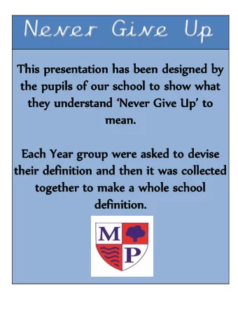 the  e pu  pupils  pils of our  ur scho  chool  ol to show  ow what  t  they understand Never