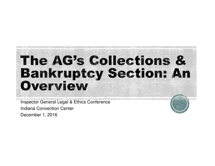 inspector general legal ethics conference indiana