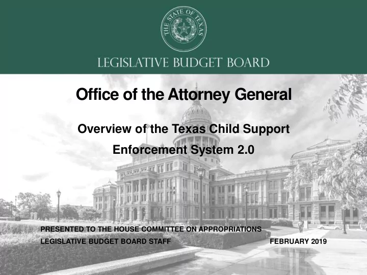 office of the attorney general