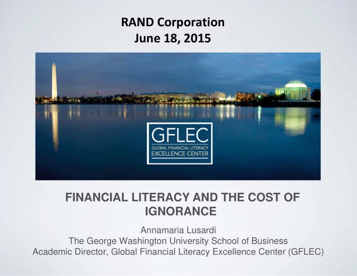 rand corporation june 18 2015