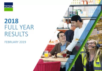 FULL YEAR  RESULTS  FEBRUARY 2019  INTRODUCTION:  FRANK VAN ZANTEN  CHIEF EXECUTIVE  2018 FULL YEAR