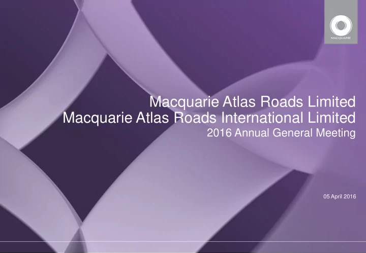 macquarie atlas roads limited macquarie atlas roads