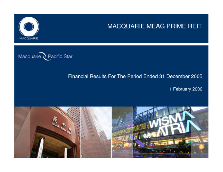 macquarie meag prime reit