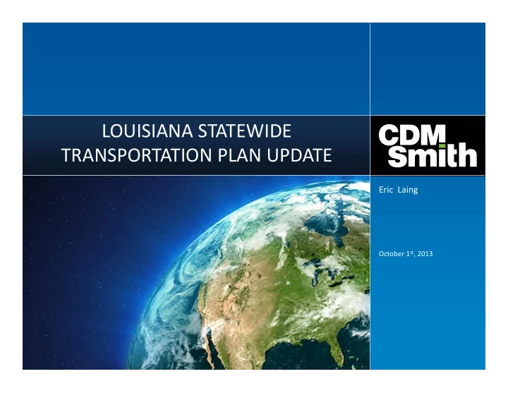 louisiana statewide transportation plan update