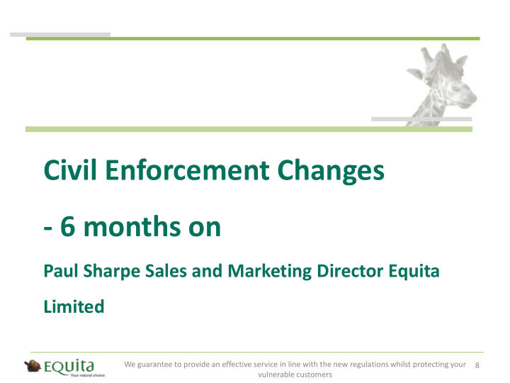 civil enforcement changes