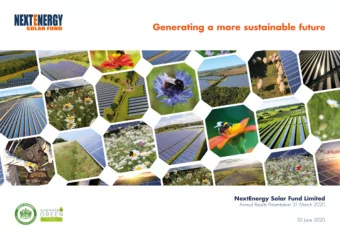 Presented by NextEnergy Capital, Investment Adviser - Contents  1) Investment Update  p. 4  2)