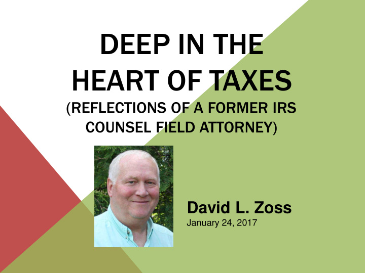 deep in the heart of taxes