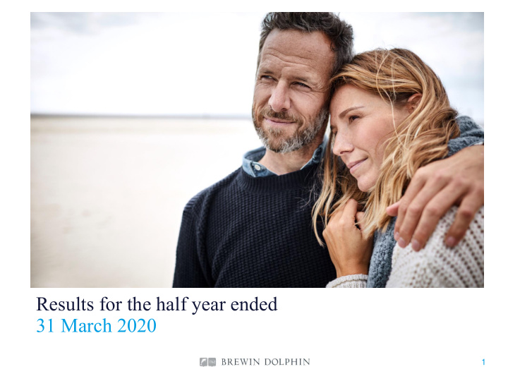 results for the half year ended 31 march 2020
