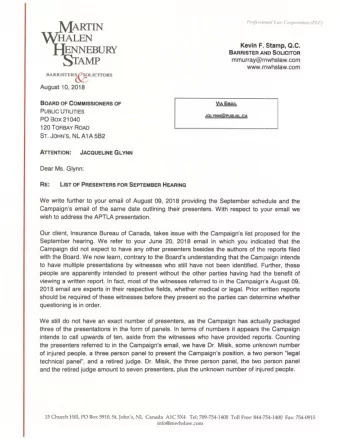 ~  LICITORS  Prt~leni()flal Lllw Corporatioll (PLC; Kevin F. S ta m p, Q .C. BARRIST ER AND SOLICIT