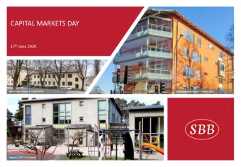 CAPITAL MARKETS DAY 17 th June 2020 Ulricehamn Svalan 7  Care home Linkping Adjunkten 2