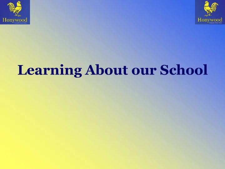 learning about our school