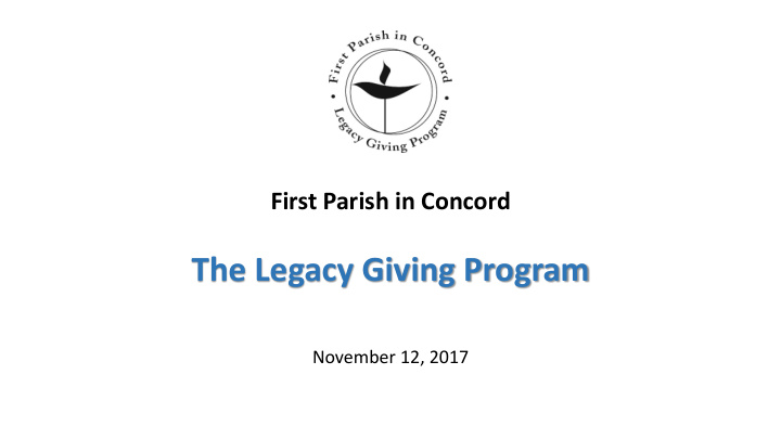 the legacy giving program