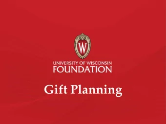 Gift Planning  Types of Giving  Annual  Major  Planned  Blended  Office of Gift