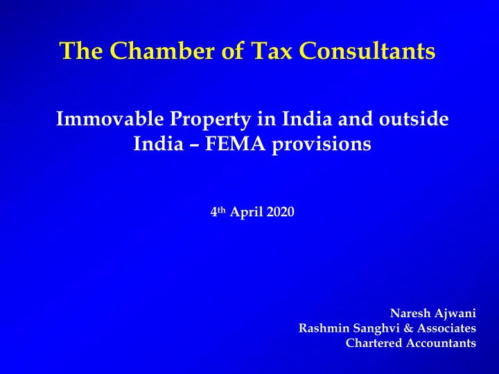 the chamber of tax consultants