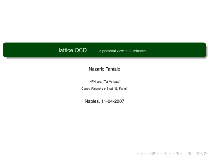 lattice qcd