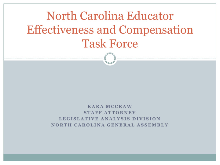 north carolina educator