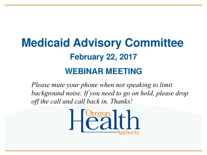 medicaid advisory committee