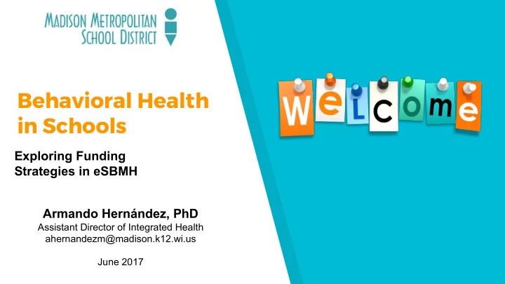 behavioral health in schools