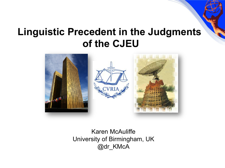 linguistic precedent in the judgments of the cjeu