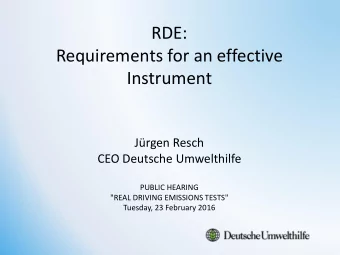 Instrument  Jrgen Resch  CEO Deutsche Umwelthilfe  PUBLIC HEARING  &quot;REAL DRIVING EMISSIONS