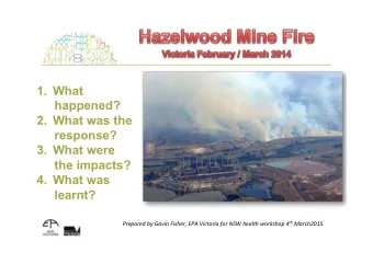 1. What  happened? 2. What was the  response? 3. What were  the impacts? 4. What was  learnt?