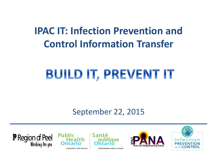 ipac it infection prevention and control information