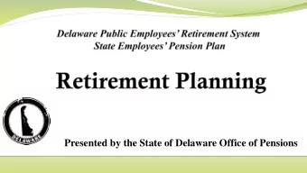Presented by the State of Delaware Office of Pensions Statistics (as of 6/30/19)  35,708