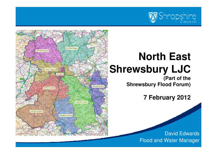 north west shropshire flood forum