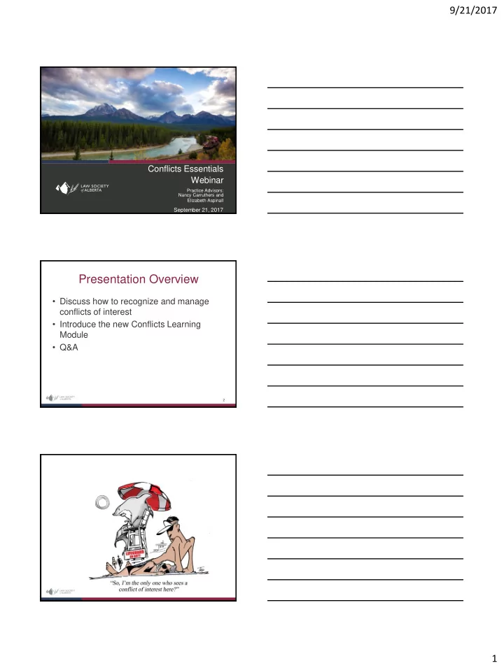 presentation overview