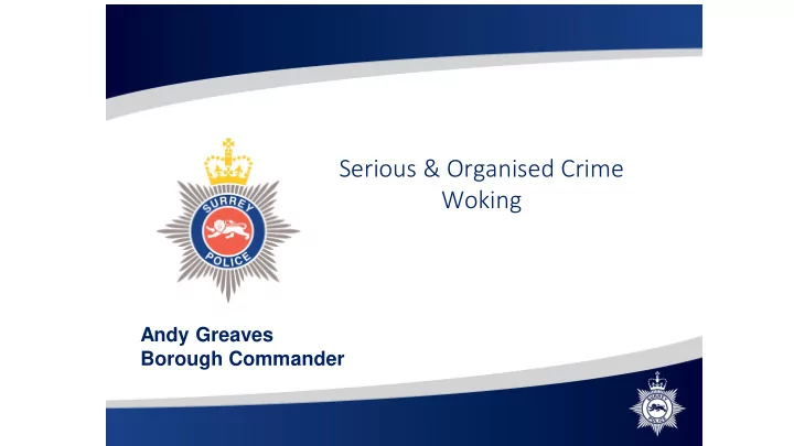 serious organised crime