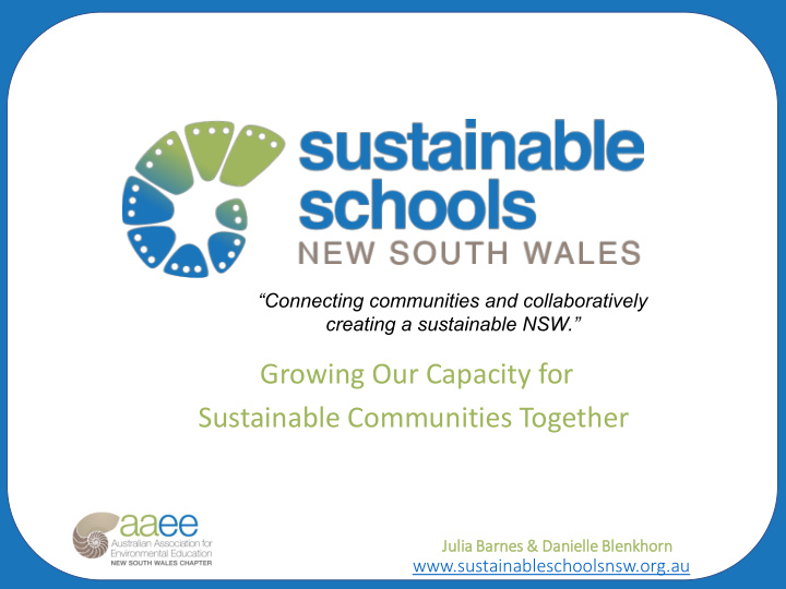 sustainable communities together