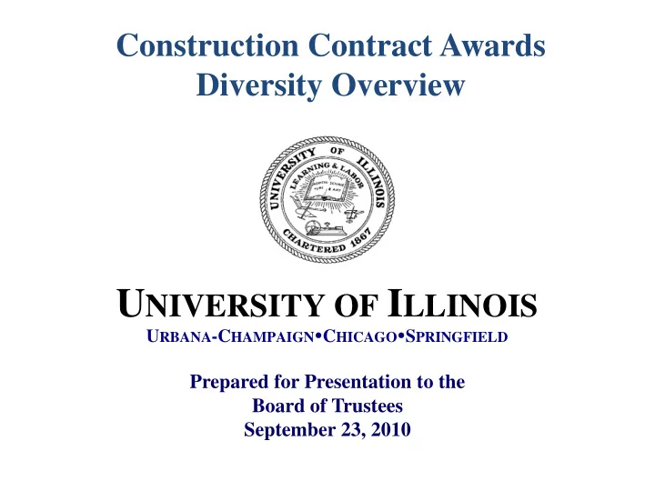 u niversity of i llinois