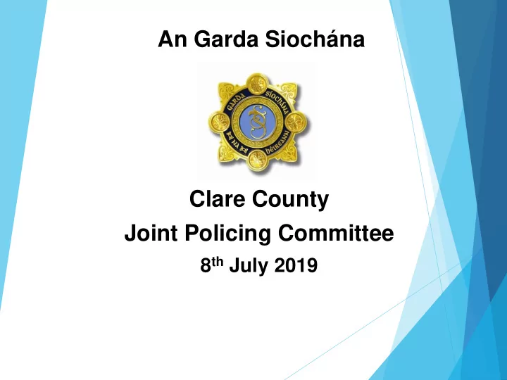 an garda sioch na clare county joint policing committee