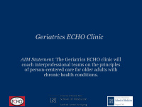 geriatrics echo clinic