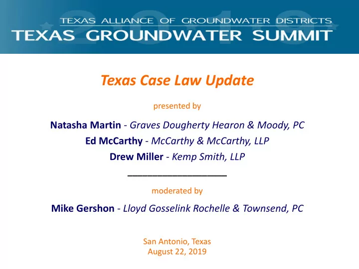 texas case law update